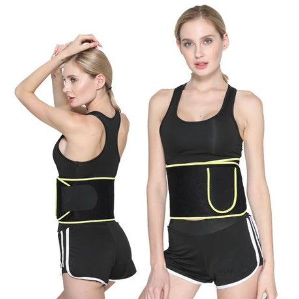 NEOPRENE Waist Trainer Belt with Pouch | Yoga Belt with Pouch