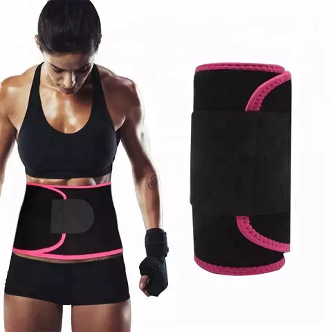 NEOPRENE Waist Trainer Belt with Pouch | Yoga Belt with Pouch