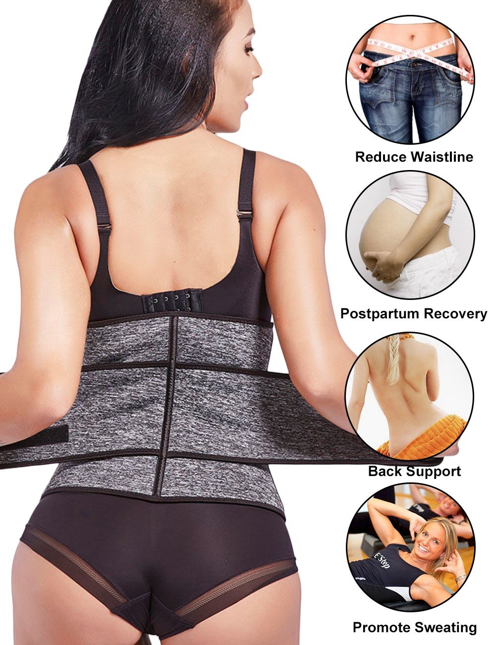 One Strap Neoprene Belt with Zip | Single Strap Neoprene Waist Trainer