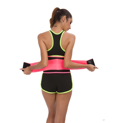 Curved-Edge SBR Embossing Waist Trainer with Elastic Band (Neoprene)