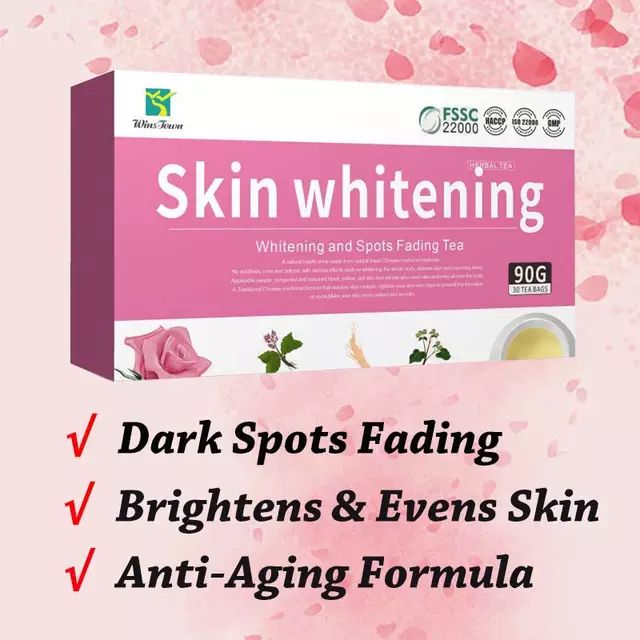 Skin Whitening and Spots Fading Tea (30 Teabags) | Herbal Tea for Skin Brightening, Anti-Aging and Clearing Dark Spots