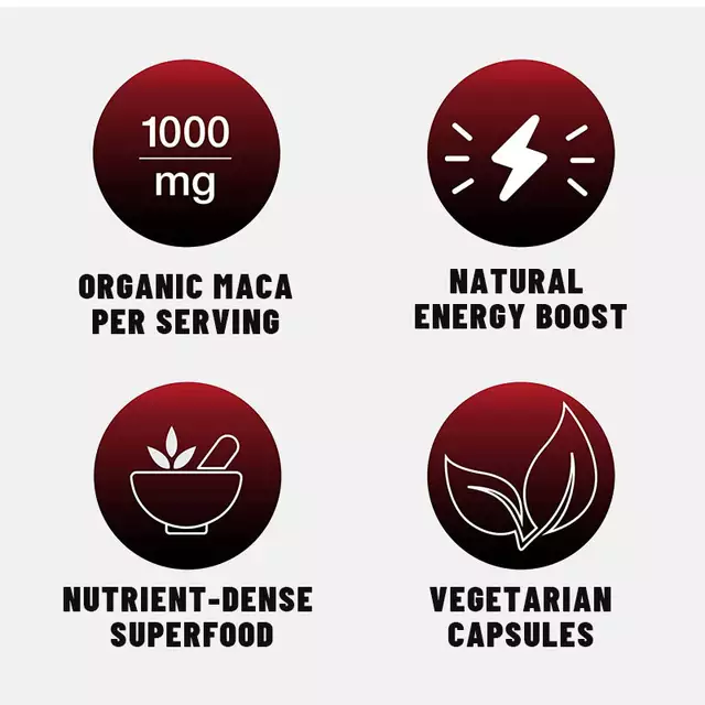 Maca Capsule for Men (1900MG) | Dietary Supplement for Man Power, Sexual Enhancement and Male Fertility