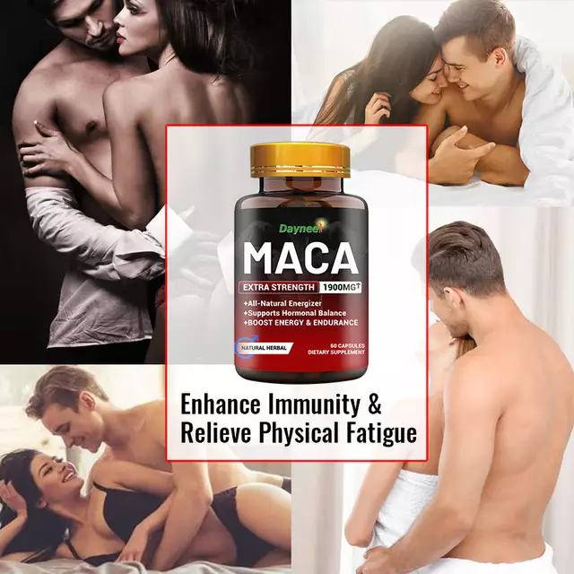 Maca Capsule for Men (1900MG) | Dietary Supplement for Man Power, Sexual Enhancement and Male Fertility