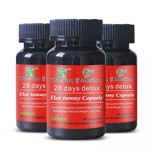 28 Days Detox and Flat Tummy Capsule | Dietary Supplement for Detoxification, Appetite Control, Metabolism, and Flat Tummy