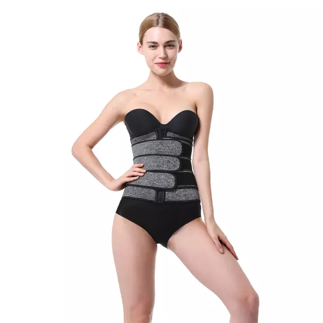 Three Straps Neoprene Belt with Zip | 3 Straps Neoprene Waist Trainer