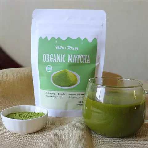 Organic Matcha Green Tea Powder | Herbal Tea for Anti-aging, Appetite Suppressant, Energy, and Skin Health