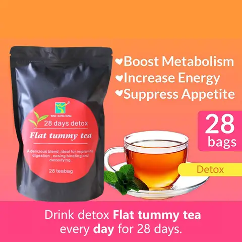 28 Days Detox and Flat Tummy Tea | Herbal Tea for Detoxification, Bloating, and Healthy Digestion