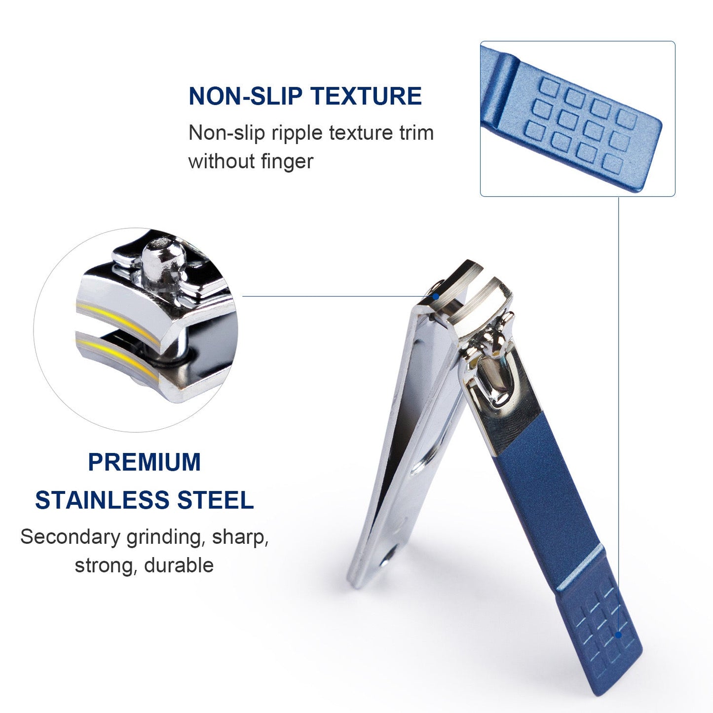 19-Piece Manicure and Pedicure Kit with Travel Case | Stainless Steel Nail Care Set