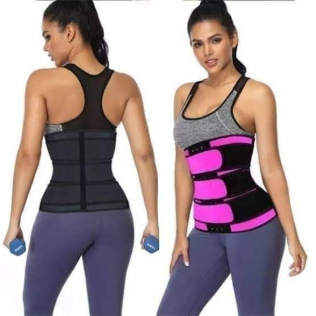 Three Straps Neoprene Belt with Zip | 3 Straps Neoprene Waist Trainer