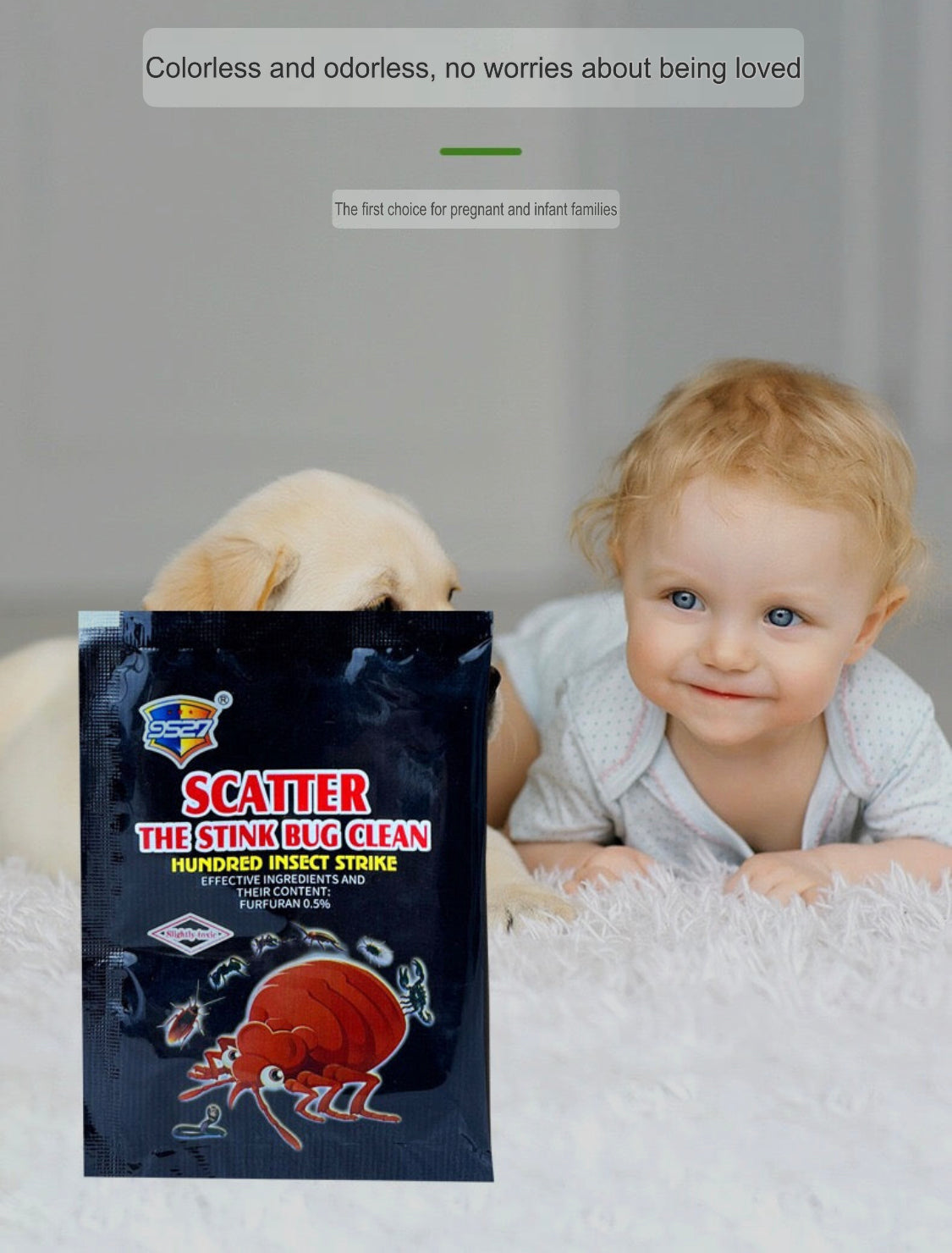 The Stink Bug Clean Powder (20 grams) | Insecticide Powder for Killing Bed Bugs and Other Pests