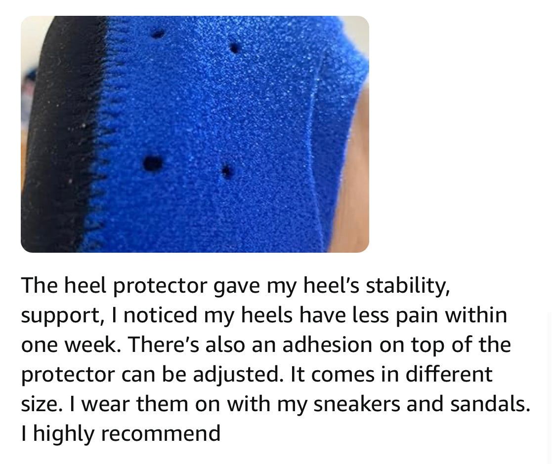 Welnove Heel Pads for Achilles Tendonitis, Heel Spurs, Plantar Fasciitis, Heel Bursitis, Heel Pain, and Cracked Heels (2 pieces) | Heel Strap