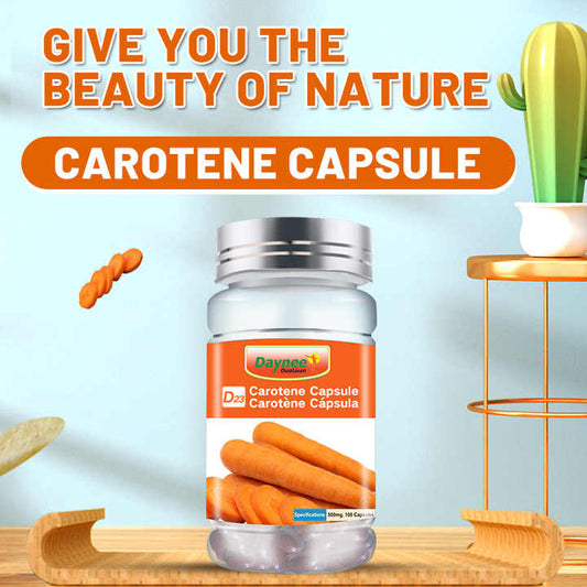 Carotene Capsule with Vitamin A | Dietary Supplement for Eye Care, Skin Care, and Immunity