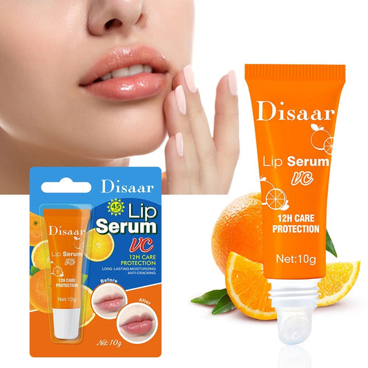DISAAR SPF 45 Lip Serum with Vitamin C and Sunflower Seed Oil (10g, SPF45) | Lip Oil for Moisturizing and Anti-Cracking
