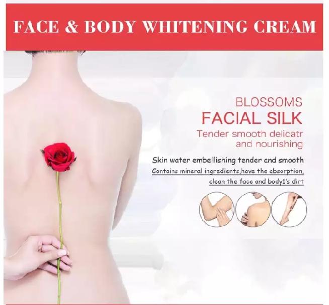 Face and Body Whitening Cream with Collagen and Milk