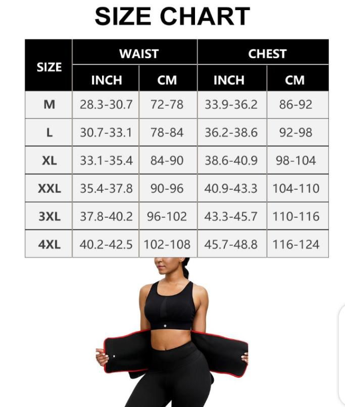 NEOPRENE Waist Trainer Belt with Elastic Strap