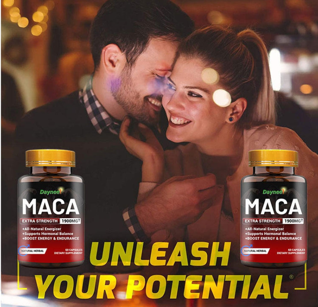 Maca Capsule for Men (1900MG) | Dietary Supplement for Man Power, Sexual Enhancement and Male Fertility