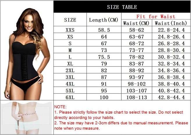 4 Steel Bone Waist Trainer with Hook (Latex)