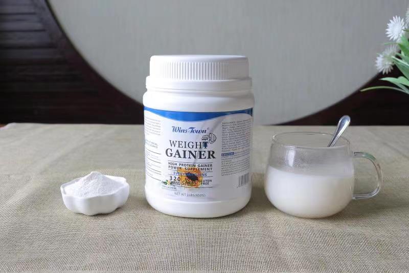 WINSTOWN Weight Gainer Powder (450g Pack, 25g Protein, 60g Carbs) | Dietary Supplement for Muscle Mass, Weight Gain, and Muscle Recovery