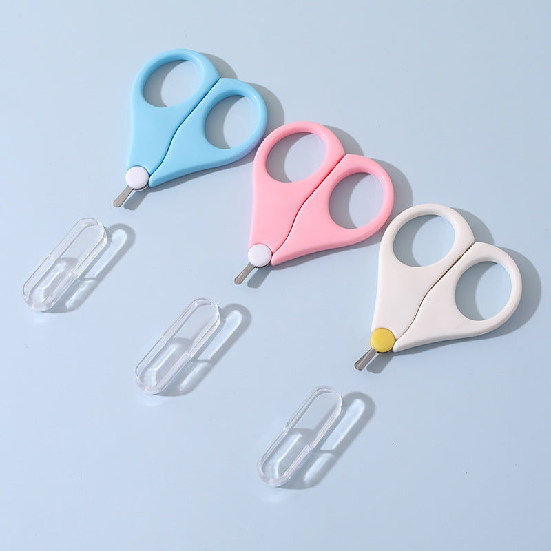 Rounded-Tip Baby Safety Scissors | Nail Trimming Scissors for Babies and Toddlers