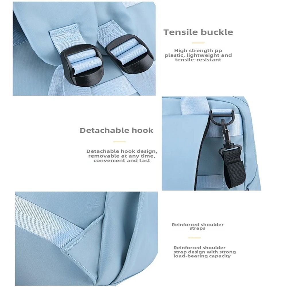 5-in-1 Diaper Bag Set with Large Bag, Small Bag, Bottle Bag, Food Bag, and Diaper Changing Pad