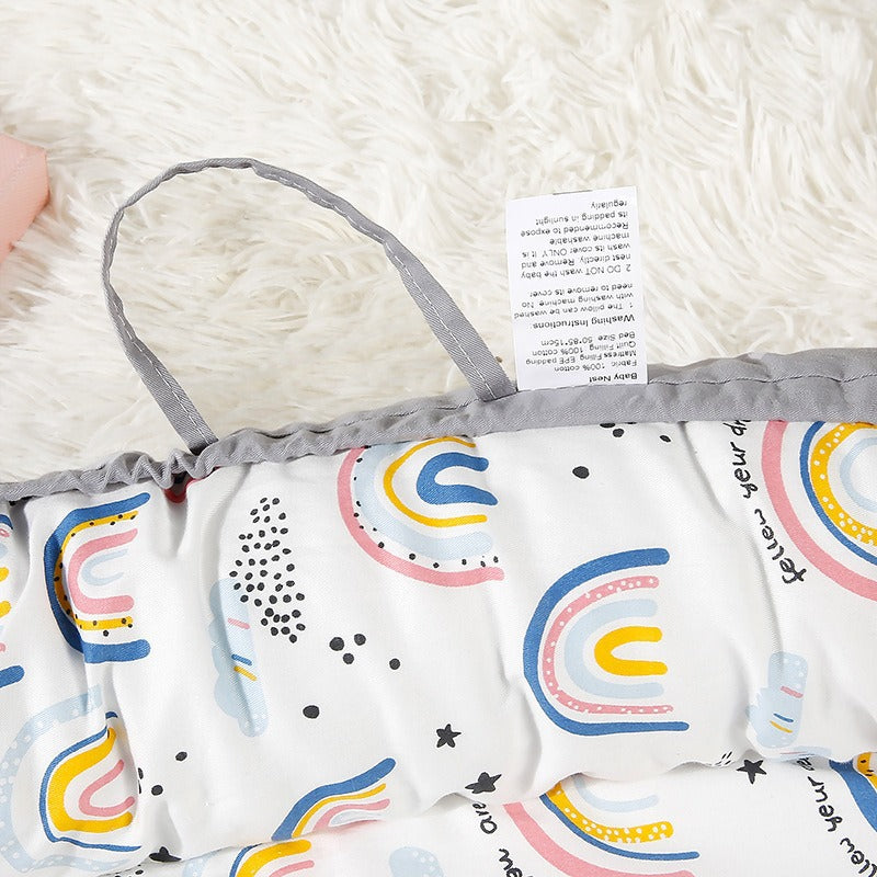 Portable Baby Nest Bed for Newborns (0-18 months old, 90*50cm size) | Travel-Friendly Baby Lounger and Co-Sleeper Bed