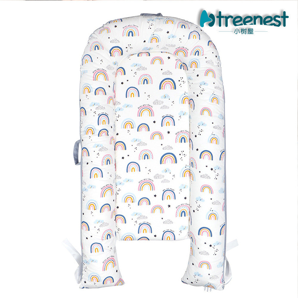 Portable Baby Nest Bed for Newborns (0-18 months old, 90*50cm size) | Travel-Friendly Baby Lounger and Co-Sleeper Bed