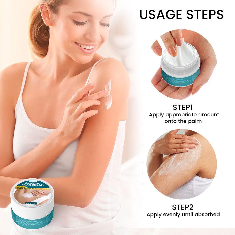 Silicone Scar Cream (30 grams) | Topical Cream for Old and New Scars