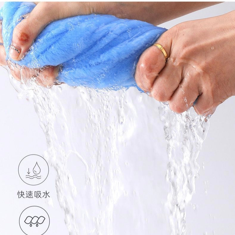 3-in-1 Soft Towel Set for Mother and Baby with Package Bag | Absorbent Coral Fleece Baby Bath Towels Gift Set