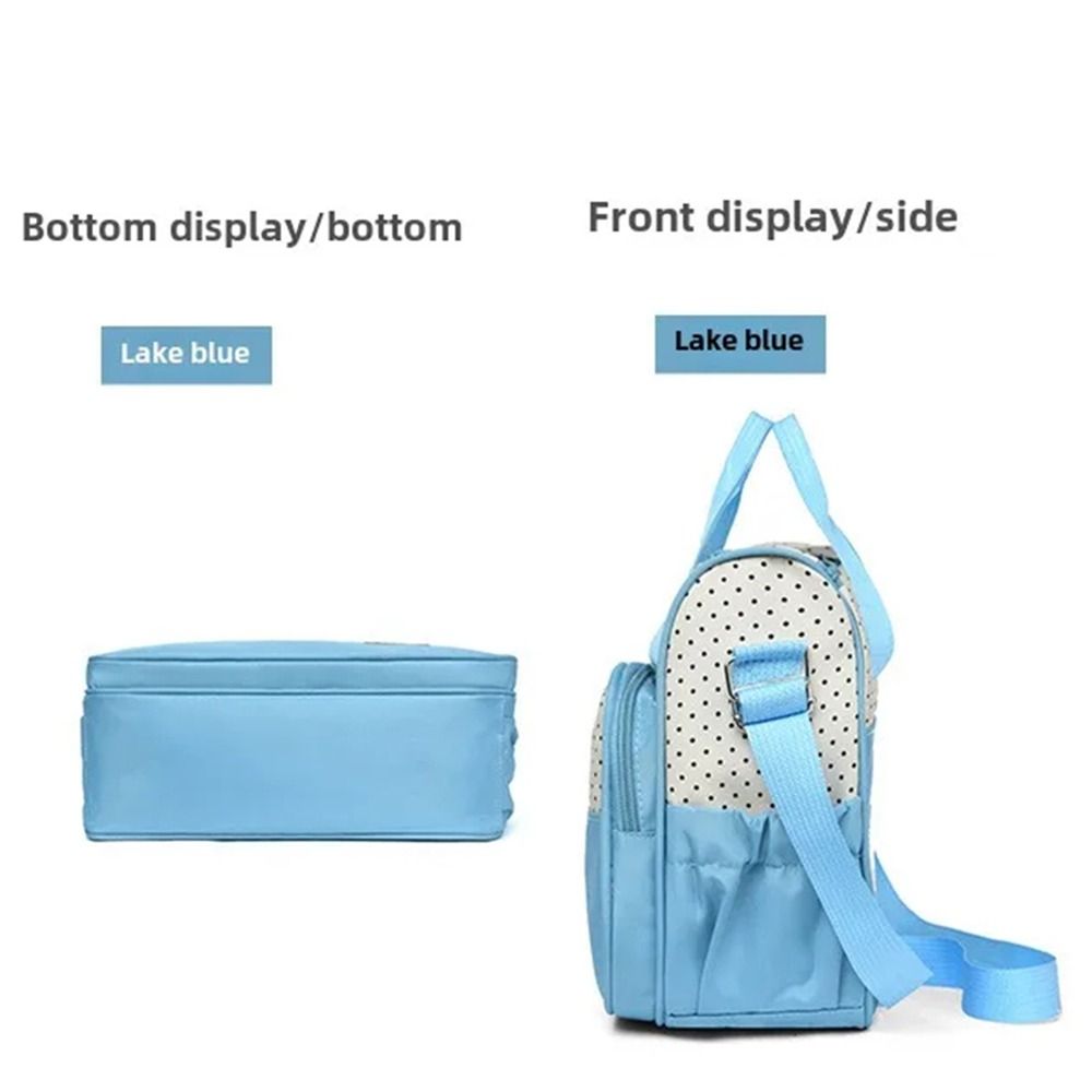 5-in-1 Diaper Bag Set with Large Bag, Small Bag, Bottle Bag, Food Bag, and Diaper Changing Pad