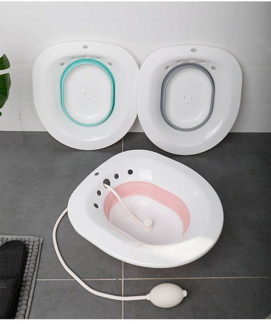 Foldable Sitz Bath Basin | Wash Bowl for Postpartum Recovery, Hemorrhoid Relief, and Intimate Hygiene